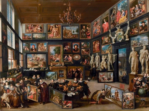 Willem van Haecht, Le Cabinet d'Art de Cornélius van der Geest, 1628, Rubenshuis (Anvers).